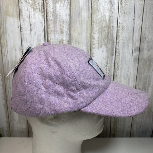 MTV Adjustable Strapback Cap Culturefly Purple Quilted Fleece Hat Patch Logo NWT - Picture 3 of 10